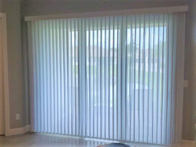 ado wrap window treatment on sliding door