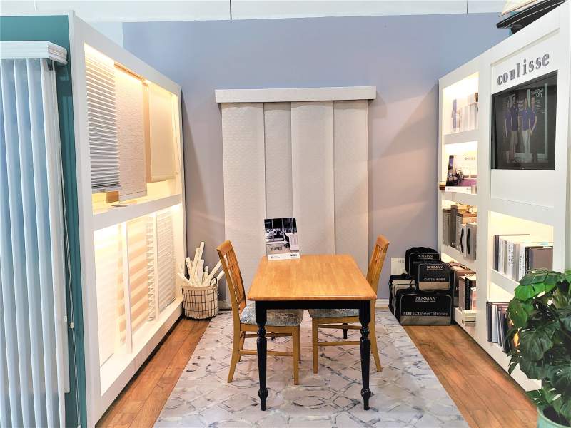 Fabric Track Panel & Rollershades