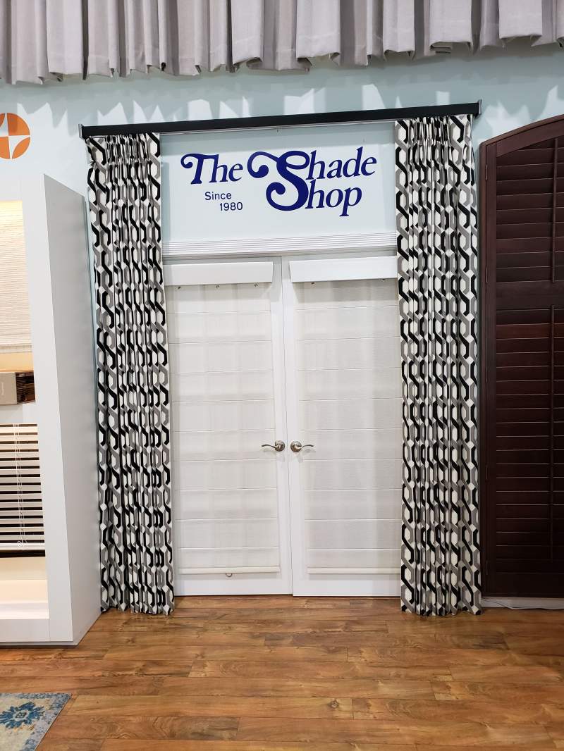 Motorized Drapery Rod & Rollershade Romans